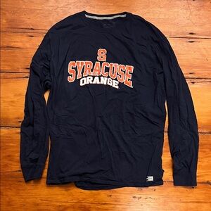 Russell Athletic Navy Syracuse Long Sleeve Tee